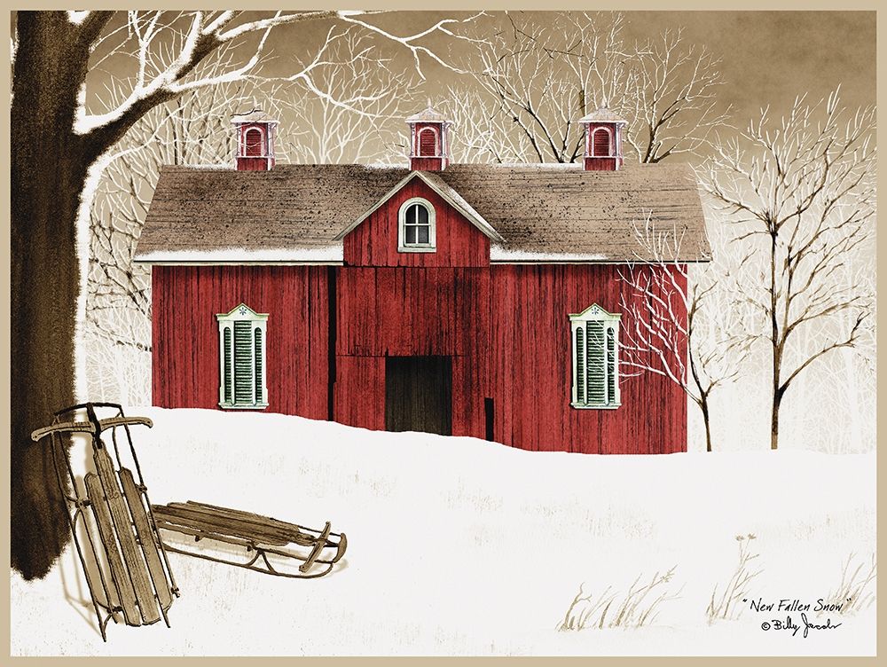 New Fallen Snow art print by Billy Jacobs for $57.95 CAD