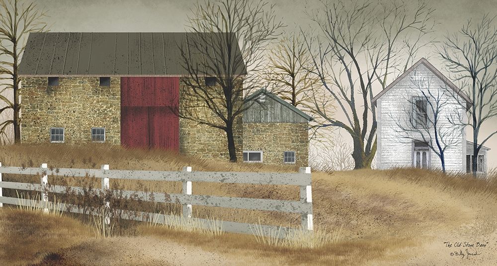 Old Stone Barn art print by Billy Jacobs for $57.95 CAD