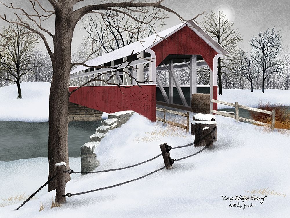 Crisp Winter Evening art print by Billy Jacobs for $57.95 CAD