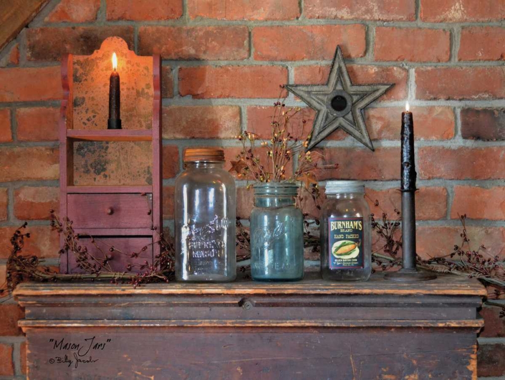 Mason Jars art print by Billy Jacobs for $57.95 CAD