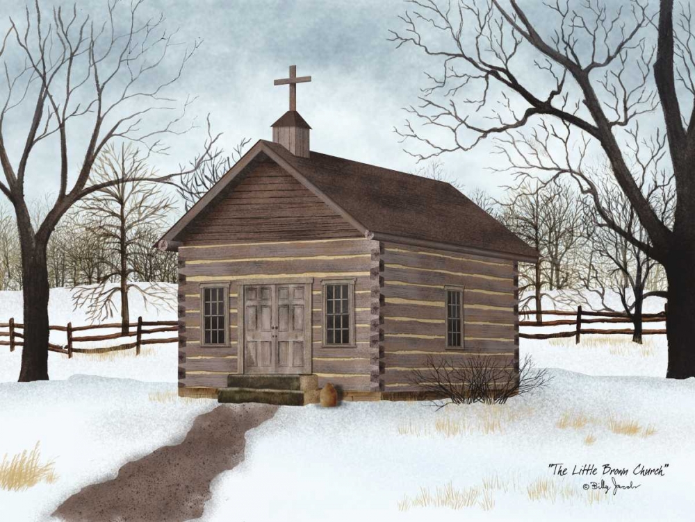 Little Brown Church art print by Billy Jacobs for $57.95 CAD