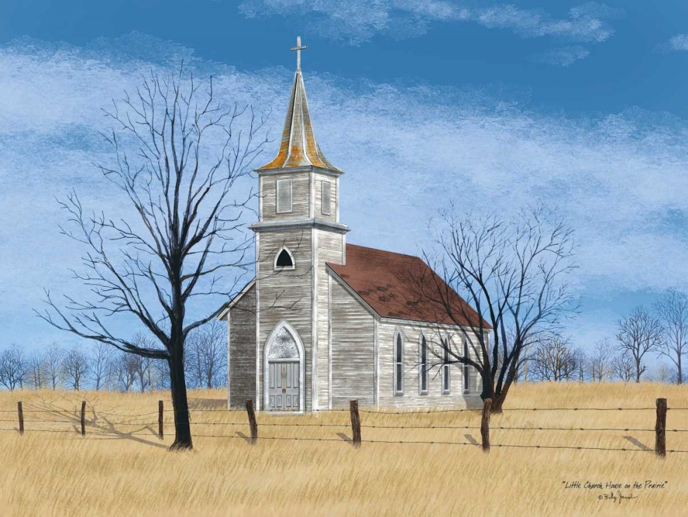 Little Church on the Prairie art print by Billy Jacobs for $57.95 CAD