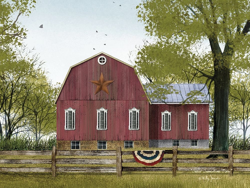 Sweet Summertime Barn art print by Billy Jacobs for $57.95 CAD
