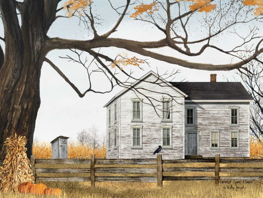 Harvest Time House art print by Billy Jacobs for $57.95 CAD