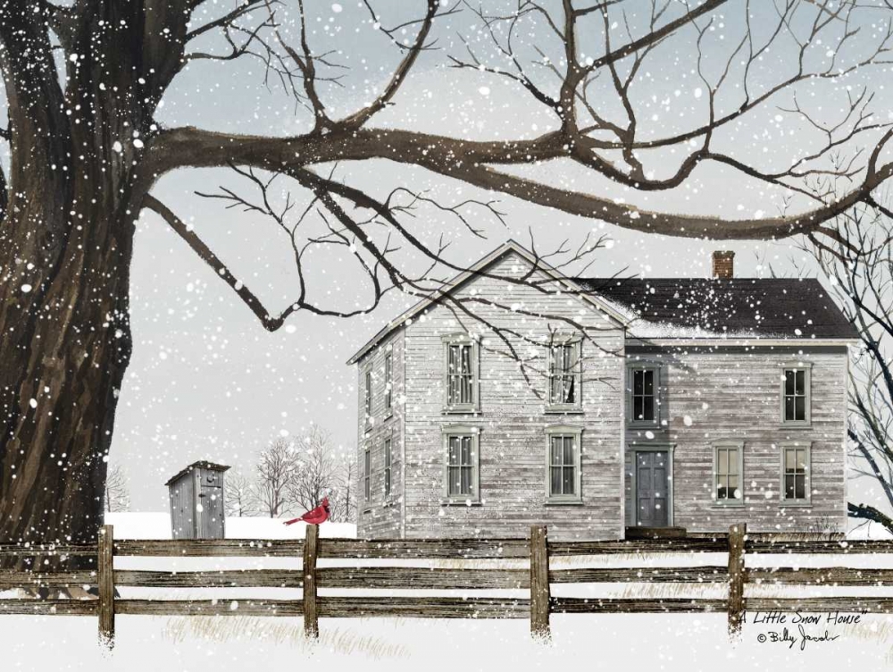 A Little Snow House art print by Billy Jacobs for $57.95 CAD