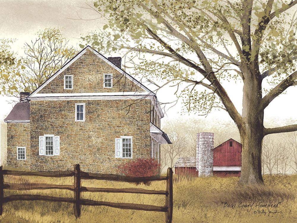 Bucks County Homestead art print by Billy Jacobs for $57.95 CAD