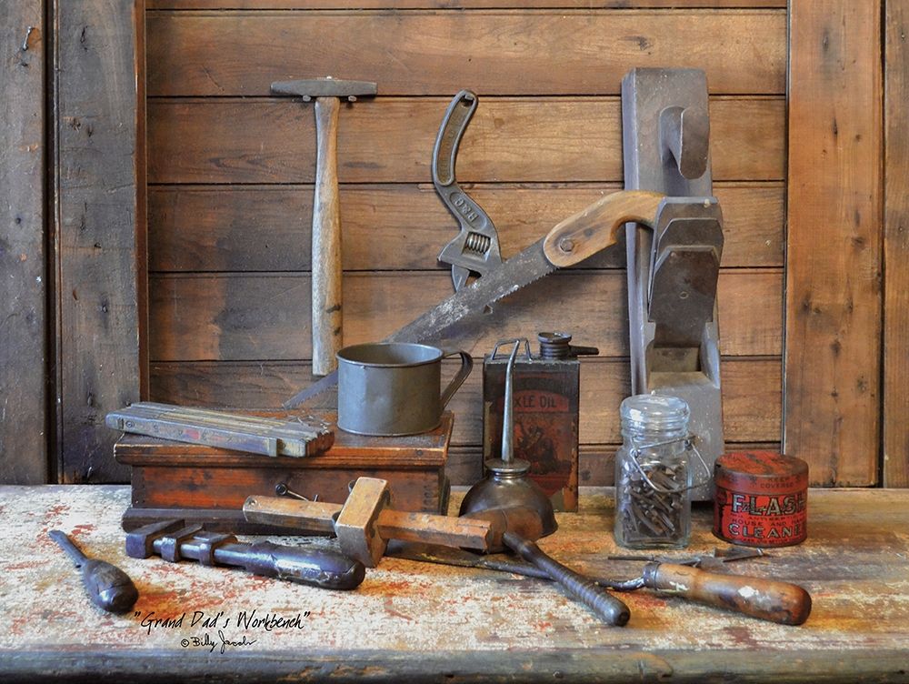 Grand Dads Work Bench art print by Billy Jacobs for $57.95 CAD