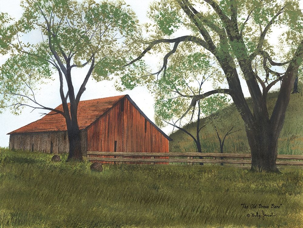 The Old Brown Barn art print by Billy Jacobs for $57.95 CAD