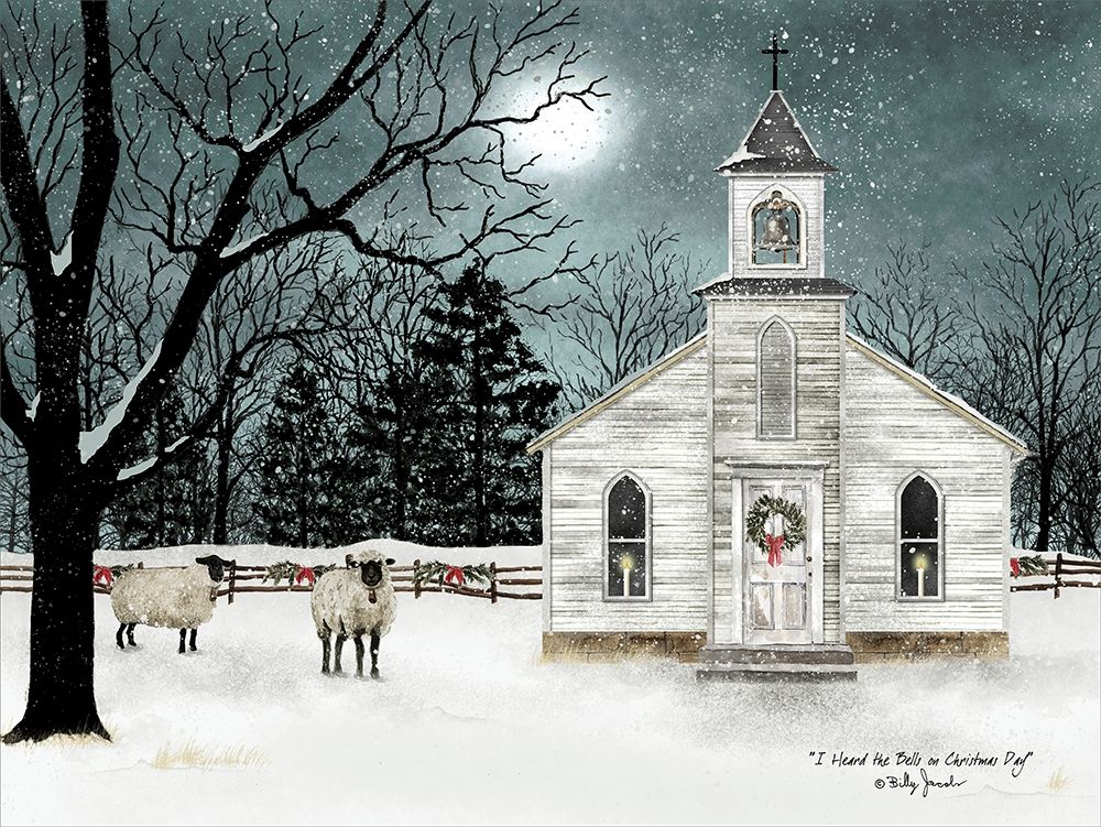 I Heard the Bells on Christmas Day - Darker Sky art print by Billy Jacobs for $57.95 CAD