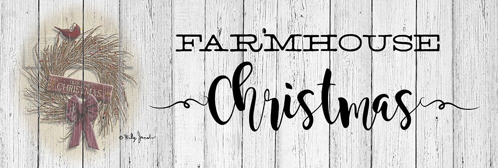 Farmhouse Christmas art print by Billy Jacobs for $57.95 CAD