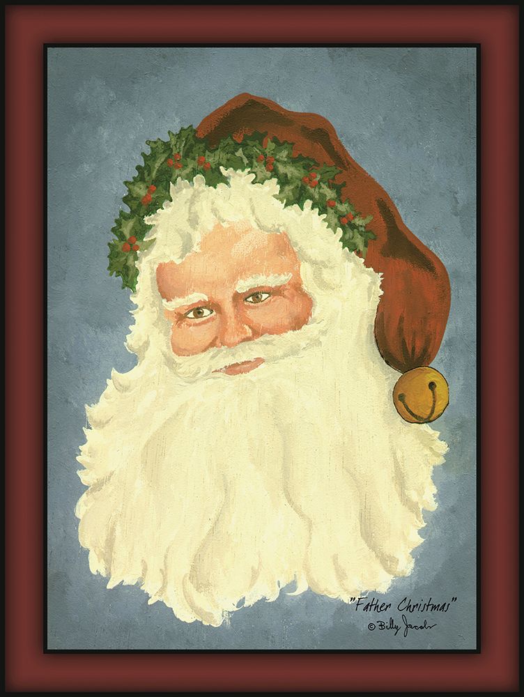 Father Christmas art print by Billy Jacobs for $57.95 CAD