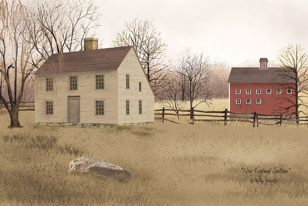 New England Saltbox     art print by Billy Jacobs for $57.95 CAD