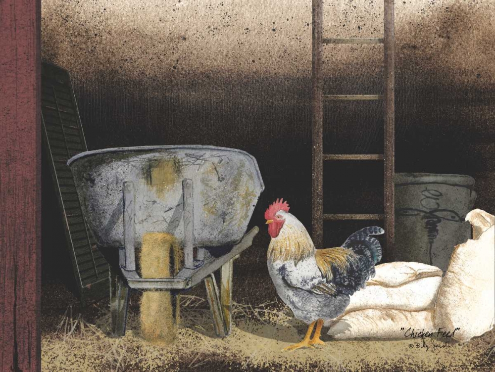 Chicken Feed art print by Billy Jacobs for $57.95 CAD