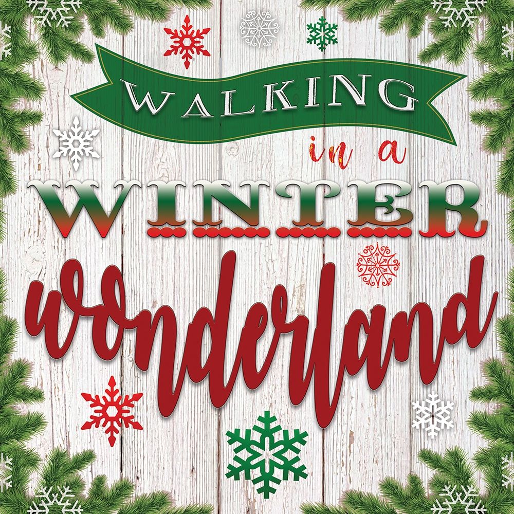 Walking in a Winter Wonderland art print by Bluebird Barn for $57.95 CAD