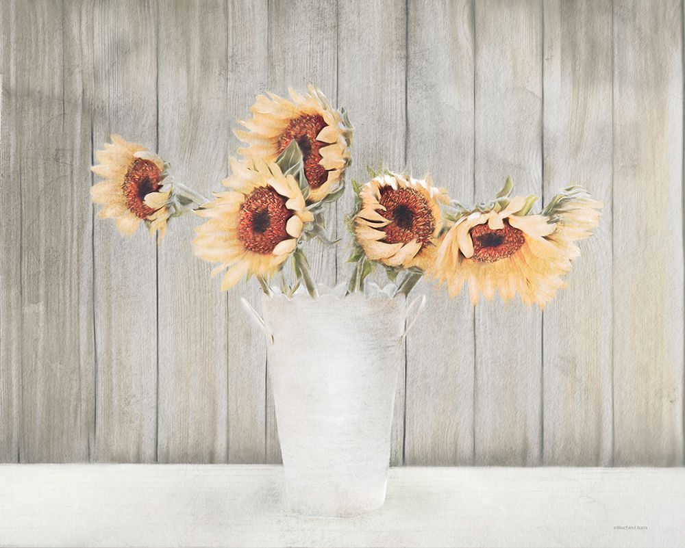 Country Sunflower Vase art print by Bluebird Barn for $57.95 CAD