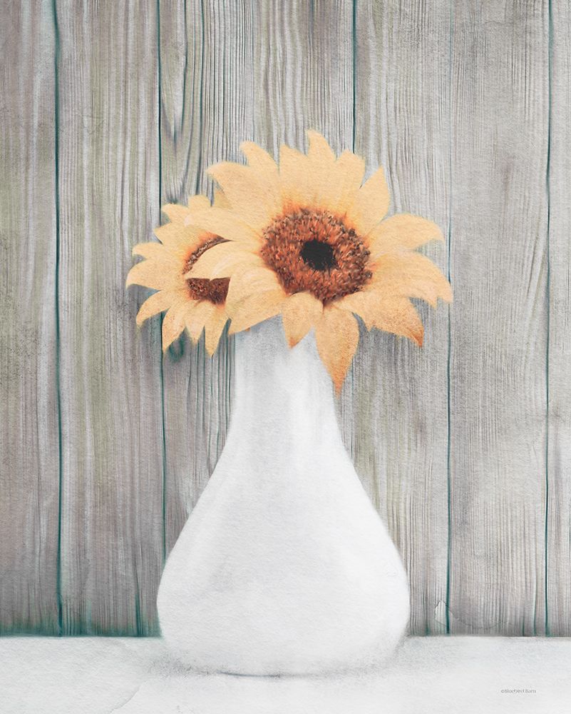 Farmhouse Sunflowers art print by Bluebird Barn for $57.95 CAD