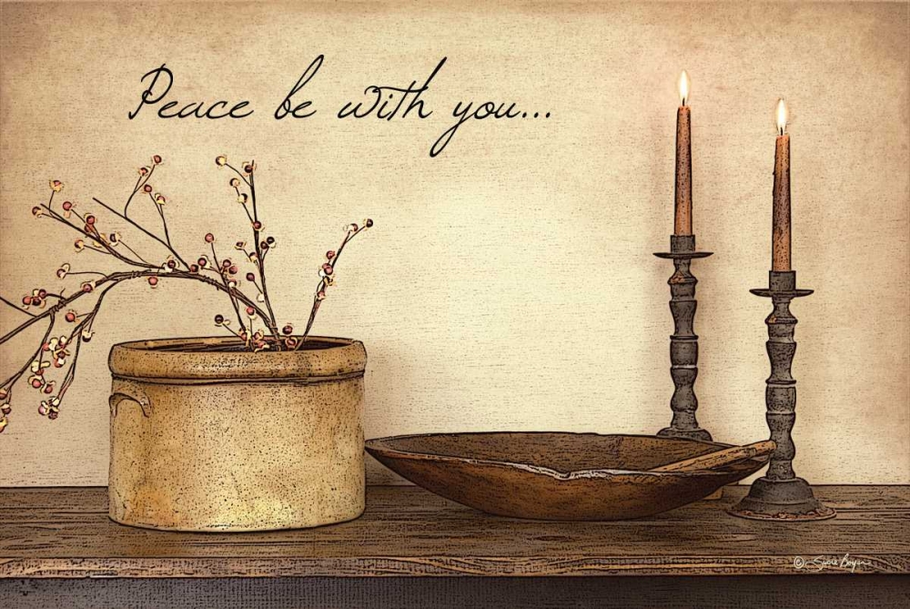 Peace Be With You art print by Susie Boyer for $57.95 CAD