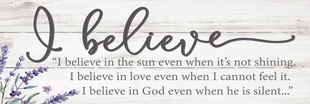 I Believe art print by Susie Boyer for $57.95 CAD