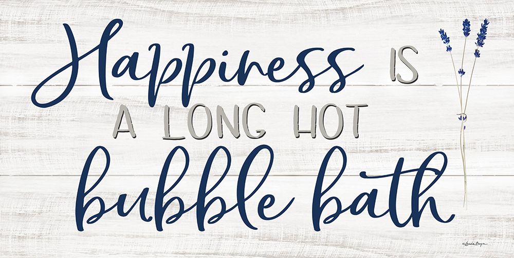 Happiness is a Long Hot Bubble Bath art print by Susie Boyer for $57.95 CAD