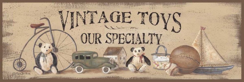 Antique Toys art print by Pam Britton for $57.95 CAD