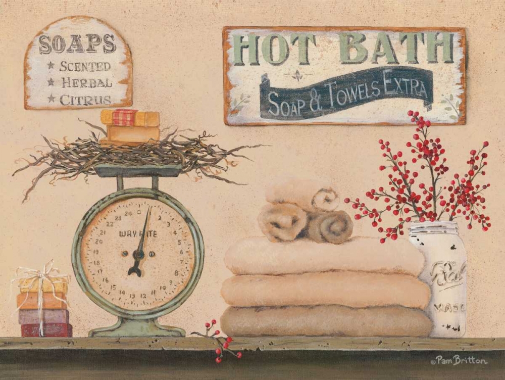 Hot Bath art print by Pam Britton for $57.95 CAD