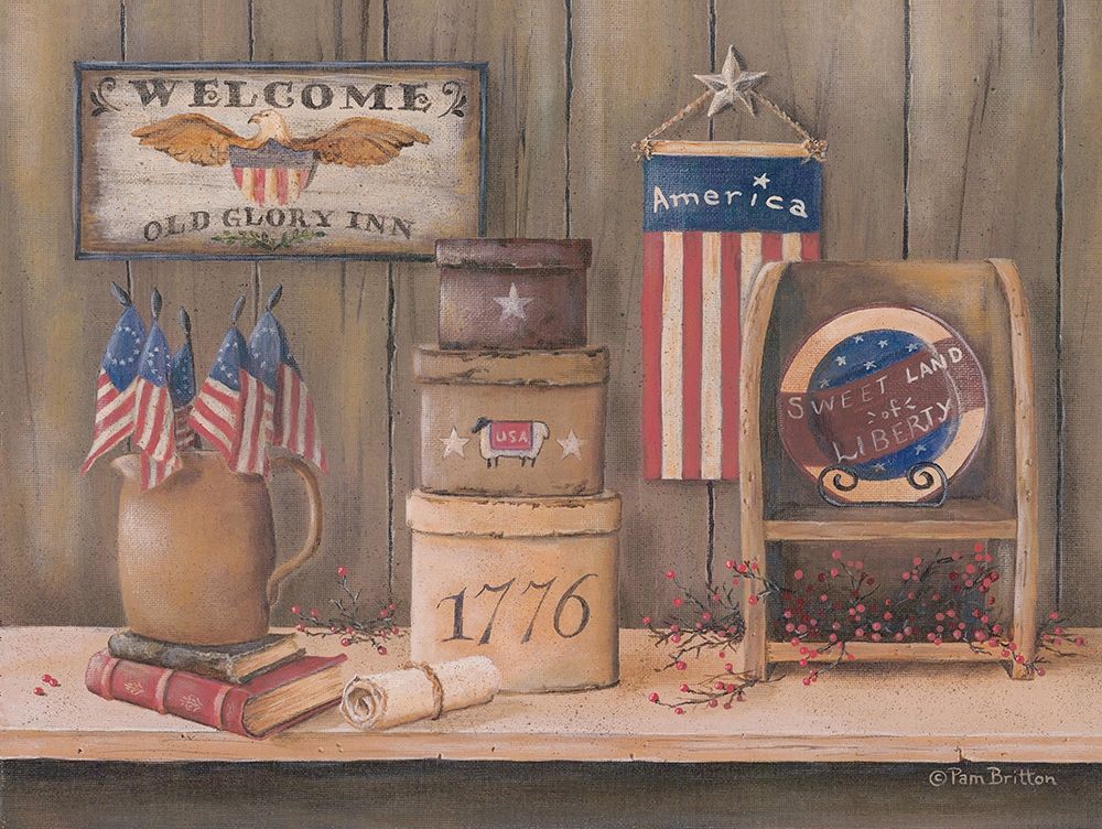 Sweet Land of Liberty art print by Pam Britton for $57.95 CAD