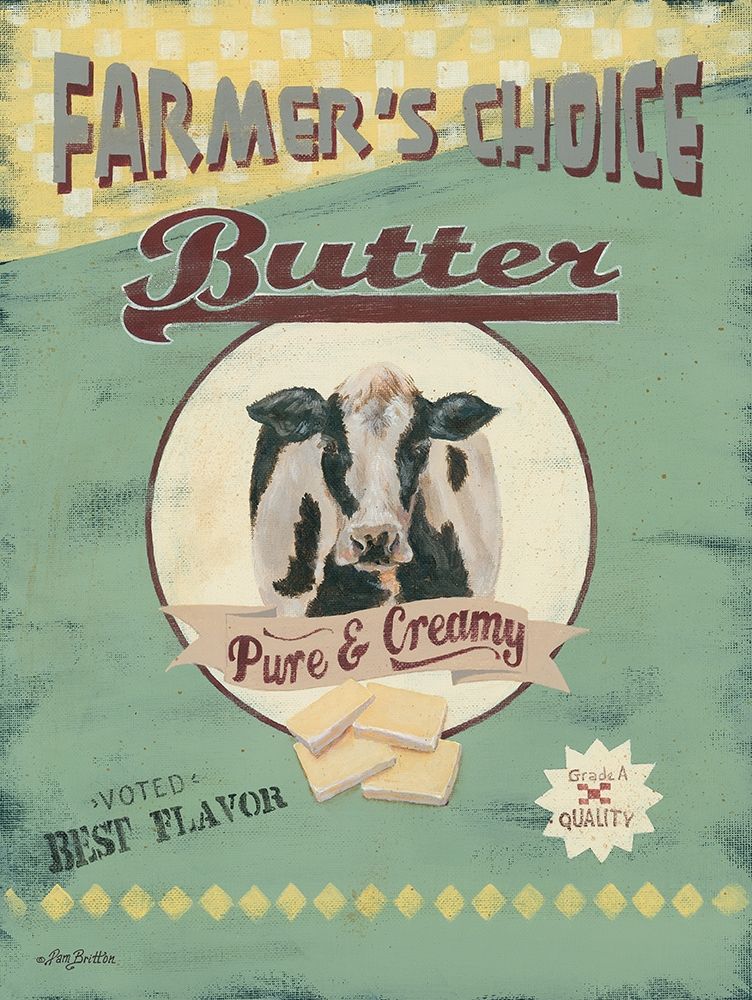 Farmers Choice Butter art print by Pam Britton for $57.95 CAD