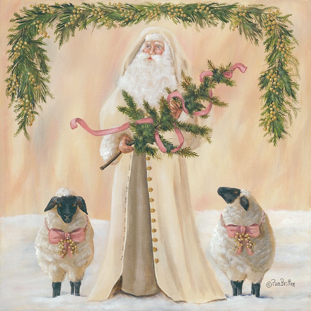 A Golden Christmas     art print by Pam Britton for $57.95 CAD