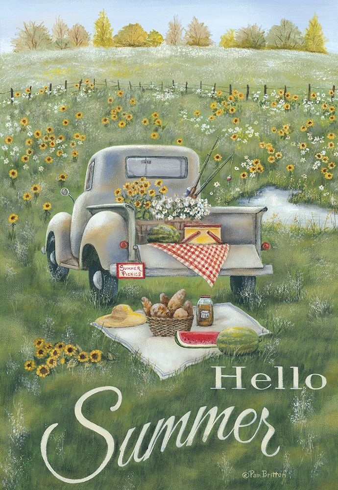 Hello Summer art print by Pam Britton for $57.95 CAD