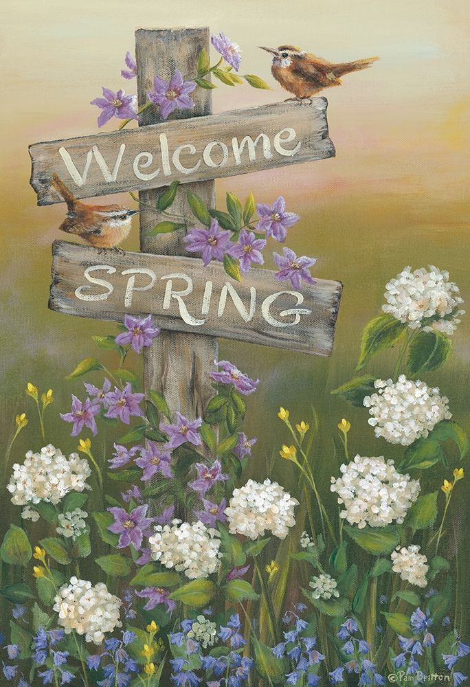 Welcome Spring art print by Pam Britton for $57.95 CAD