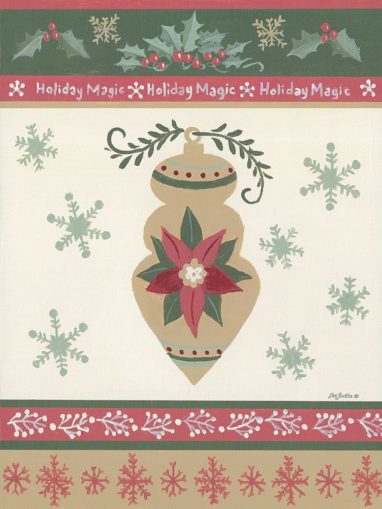 Holiday Joy IV art print by Pam Britton for $57.95 CAD