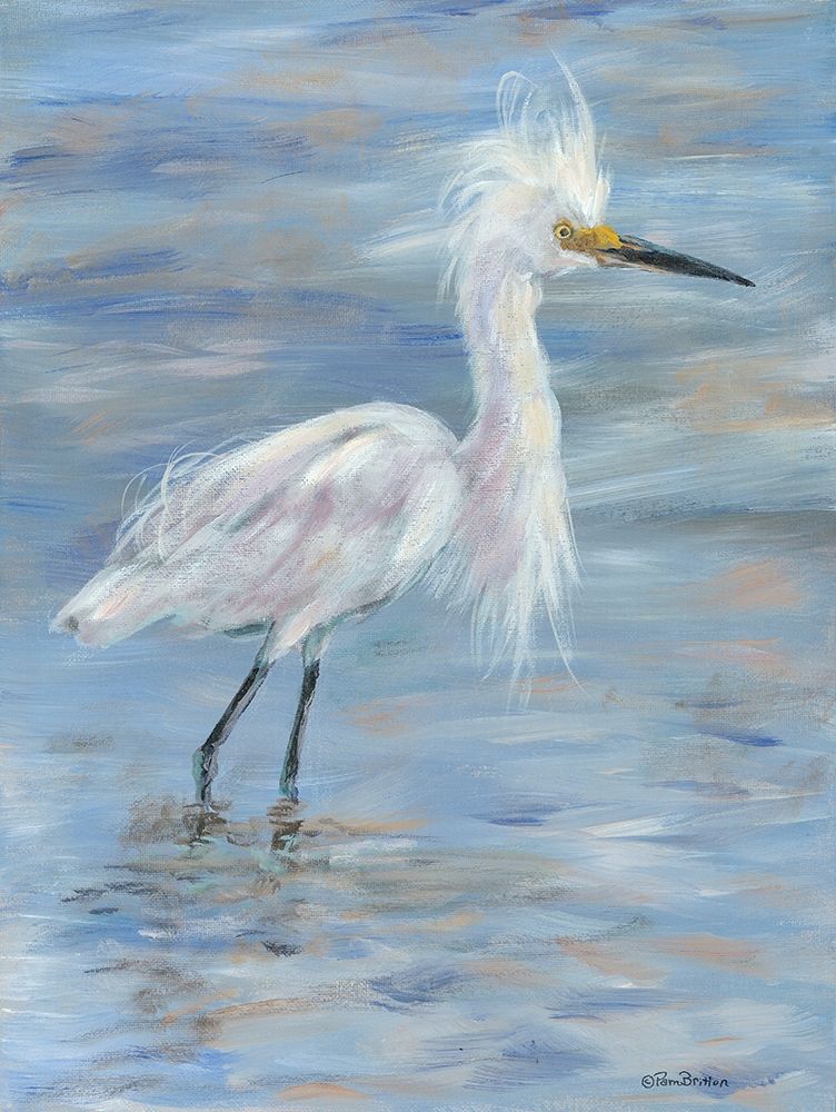 Egret art print by Pam Britton for $57.95 CAD