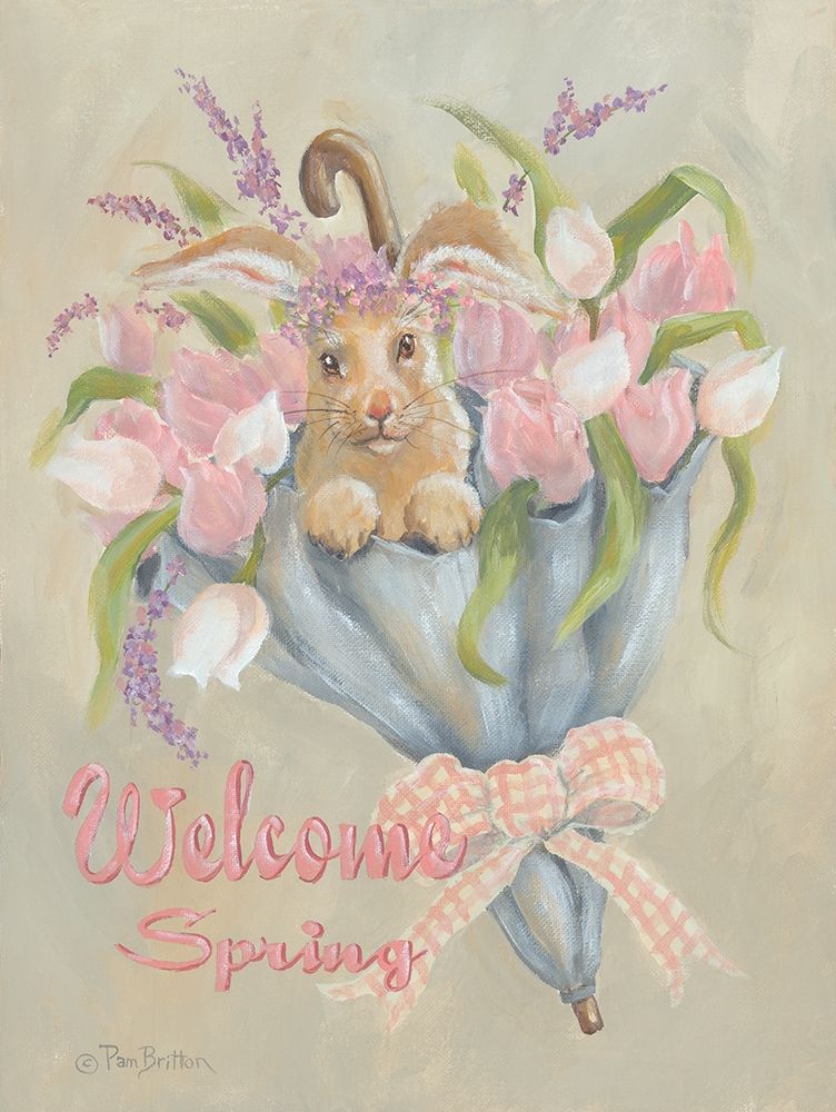 Spring Bunny art print by Pam Britton for $57.95 CAD