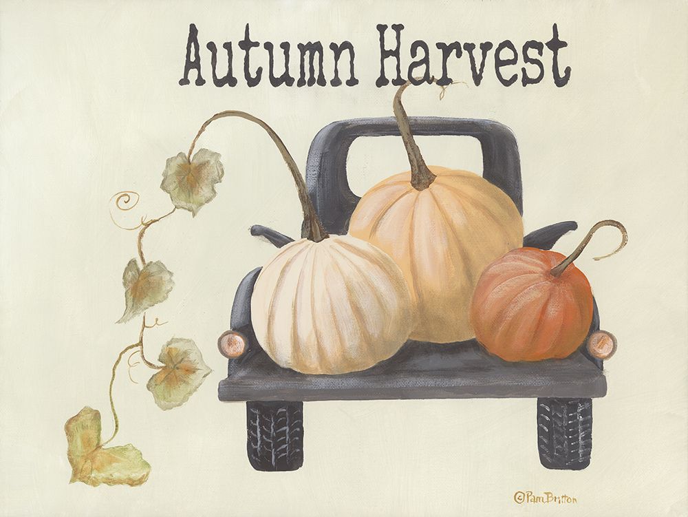 Autumn Harvest Truck art print by Pam Britton for $57.95 CAD