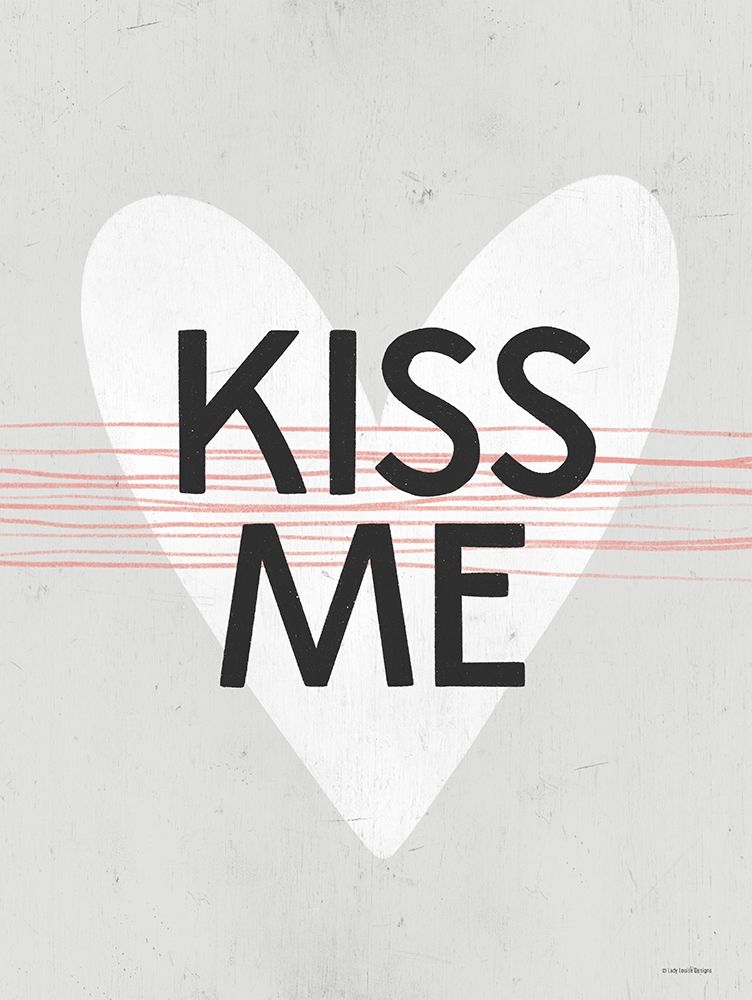 Kiss Me art print by Lady Louise Designs for $57.95 CAD