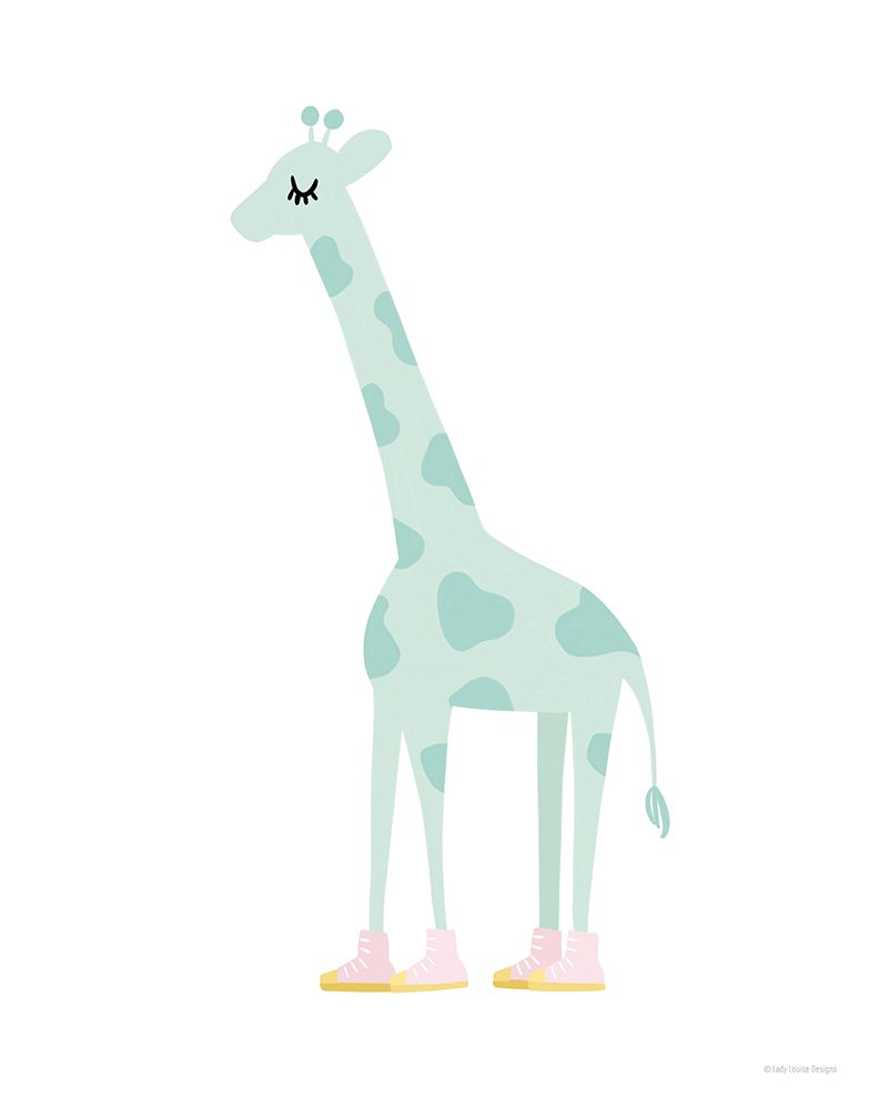 Giraffe art print by Lady Louise Designs for $57.95 CAD