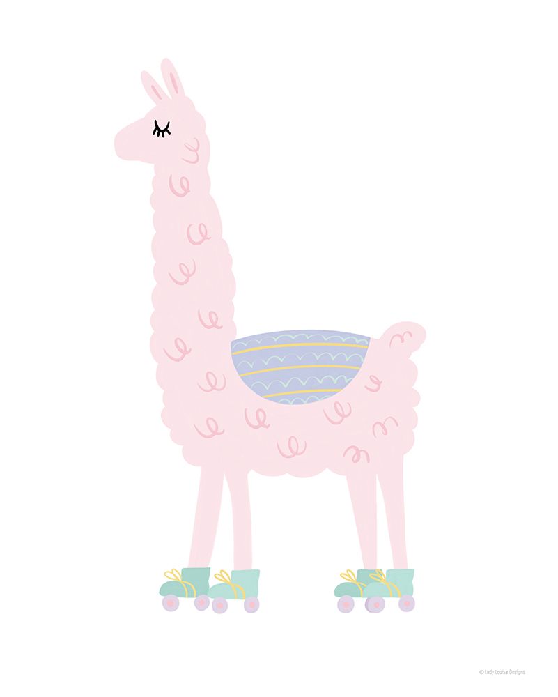 Llama art print by Lady Louise Designs for $57.95 CAD
