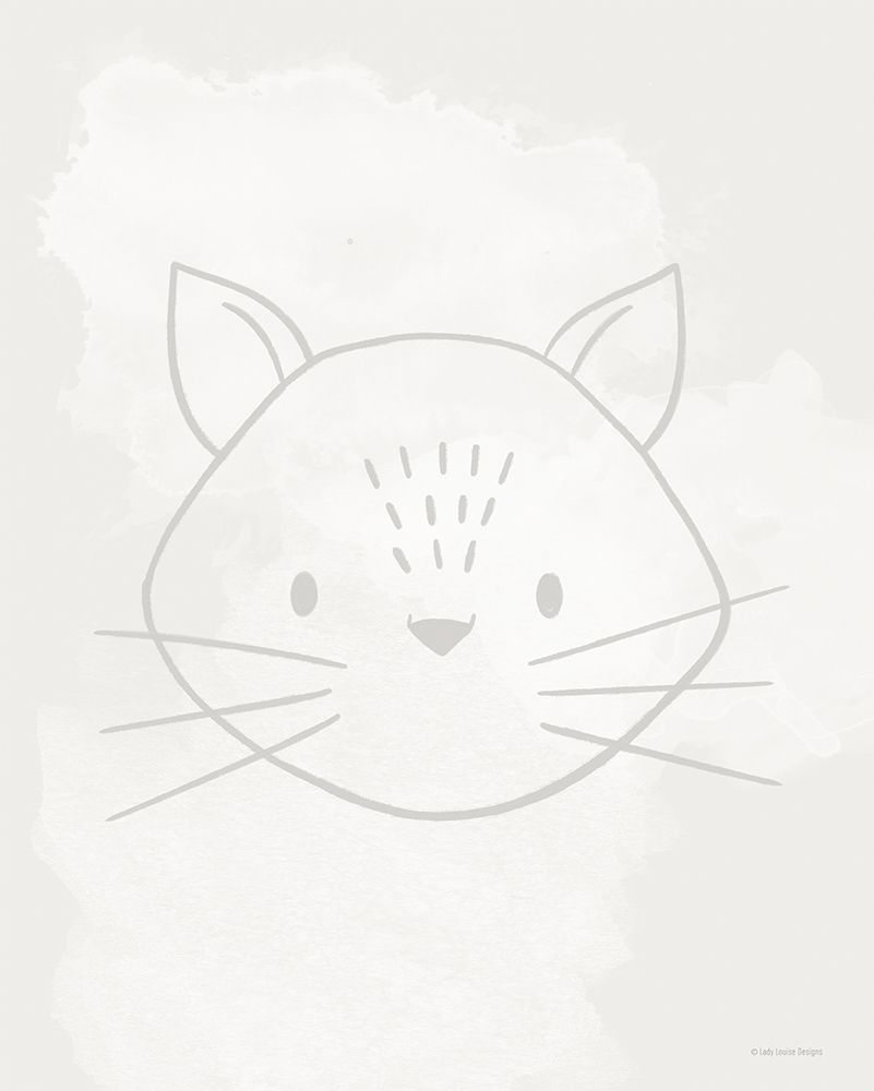 Soft Cat art print by Lady Louise Designs for $57.95 CAD