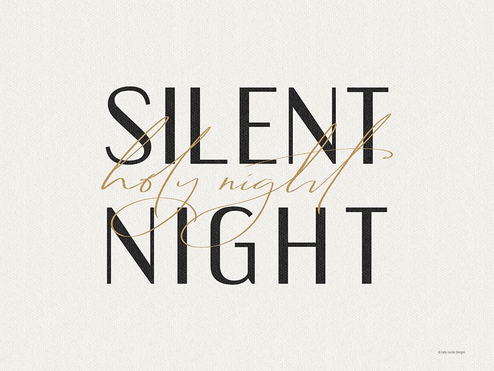 Silent Night, Holy Night art print by Lady Louise Designs for $57.95 CAD