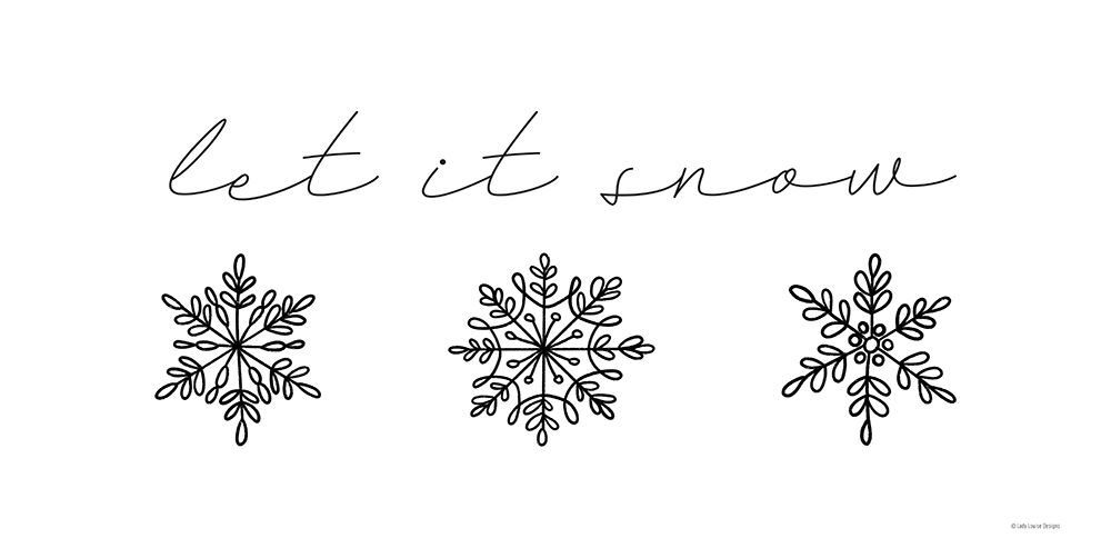 Let It Snow art print by Lady Louise Designs for $57.95 CAD