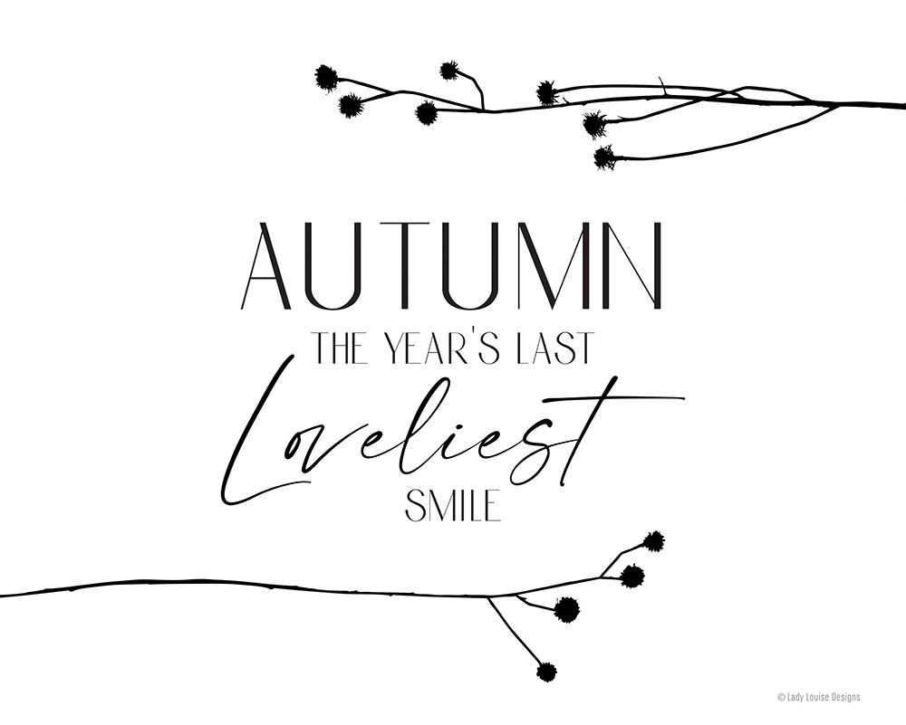 Autumn Smile art print by Lady Louise Designs for $57.95 CAD