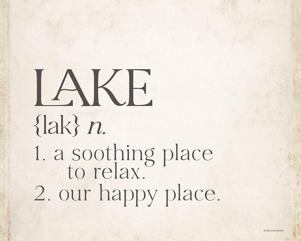 Lake Definition art print by Lady Louise Designs for $57.95 CAD