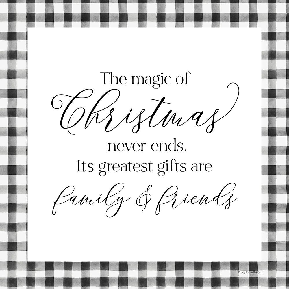 The Magic of Christmas Never Ends art print by Lady Louise Designs for $57.95 CAD
