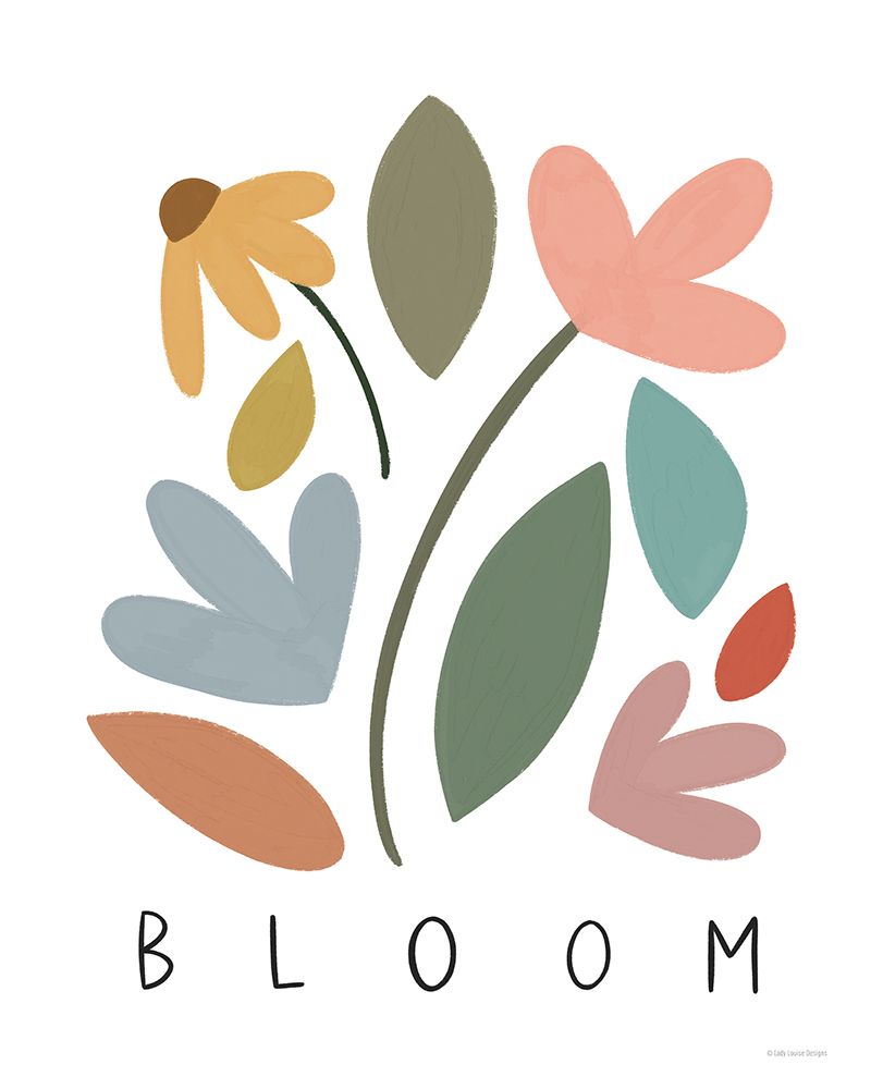 Bloom Flowers art print by Lady Louise Designs for $57.95 CAD