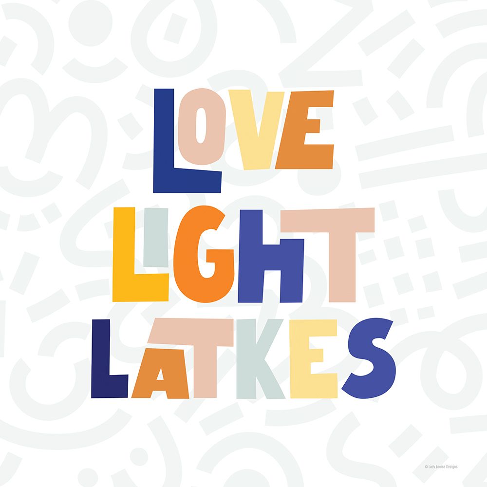 Love, Light Latkes art print by Lady Louise Designs for $57.95 CAD