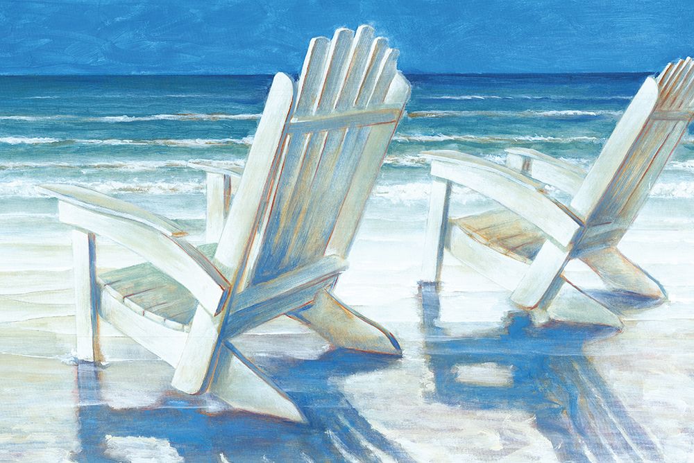 Beach Chair Bliss art print by Cloverfield And Co. for $57.95 CAD