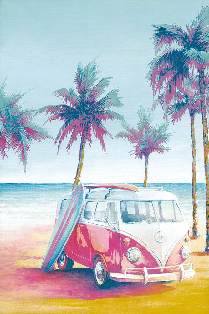 Surfer Van art print by Cloverfield And Co. for $57.95 CAD