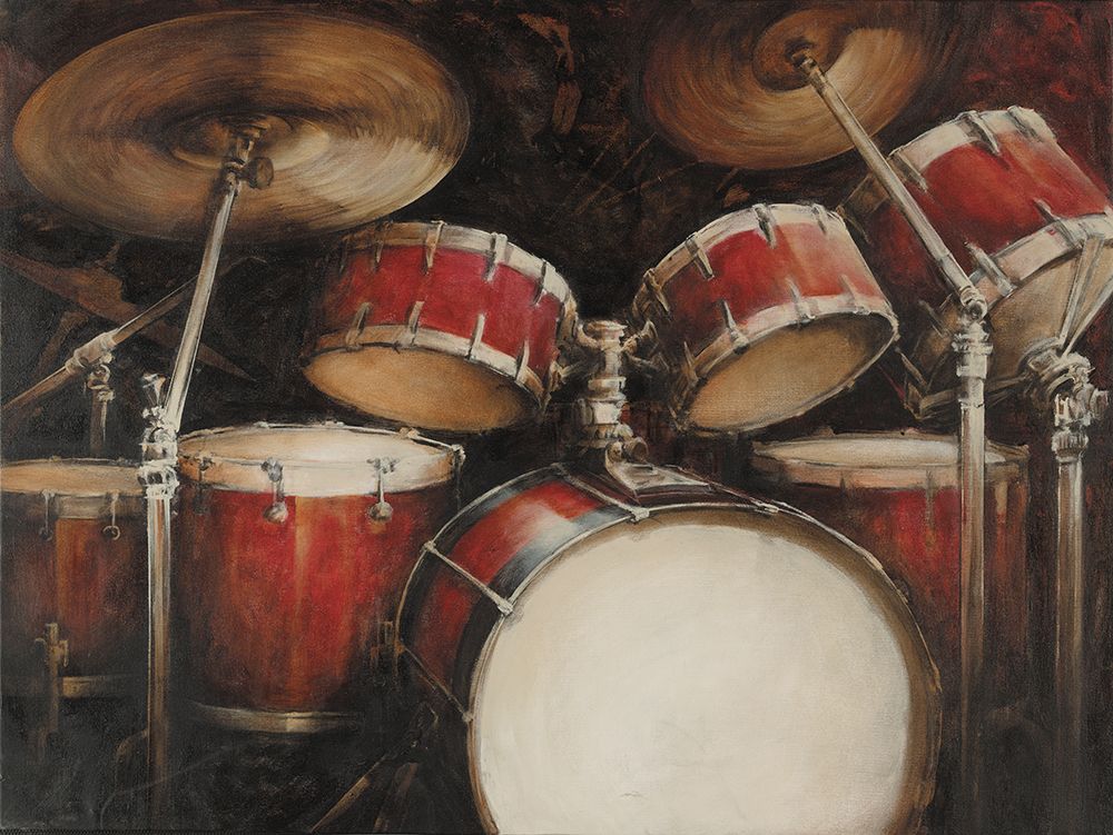 Drum Set art print by Cloverfield And Co. for $57.95 CAD