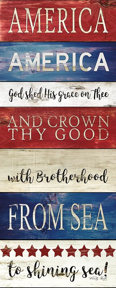 America God Shed His Grace on Thee art print by Cindy Jacobs for $57.95 CAD