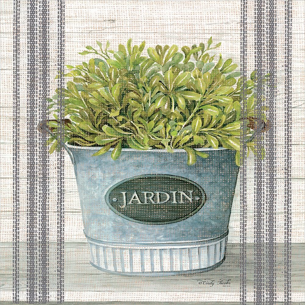 Galvanized Jardin art print by Cindy Jacobs for $57.95 CAD